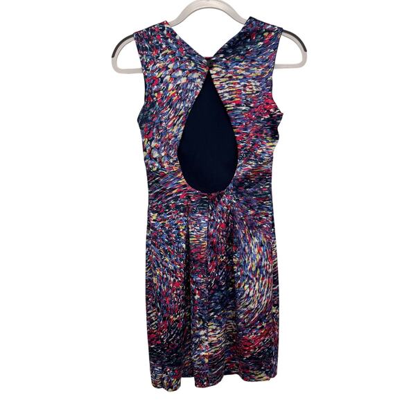 Zara multicolor keyhole pencil dress size S - Picture 2 of 7